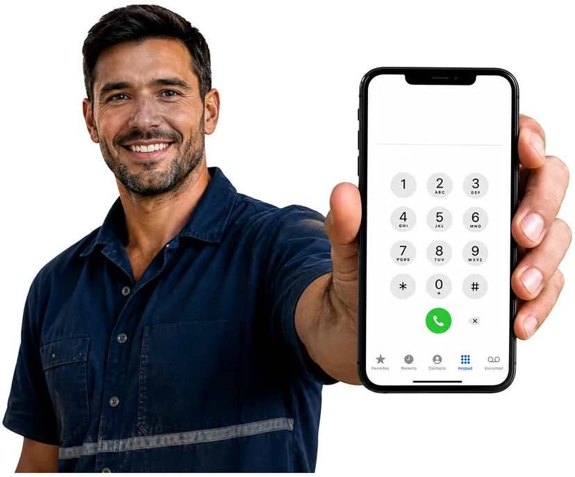 Plumber answering a Bringelly enquiry by phone